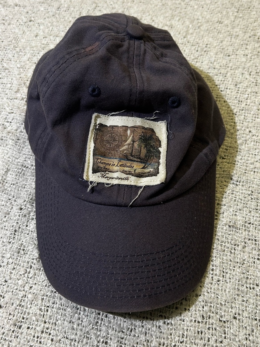 Vintage 90s Jimmy Buffett Margaritaville "Changes in Latitudes" navy cap